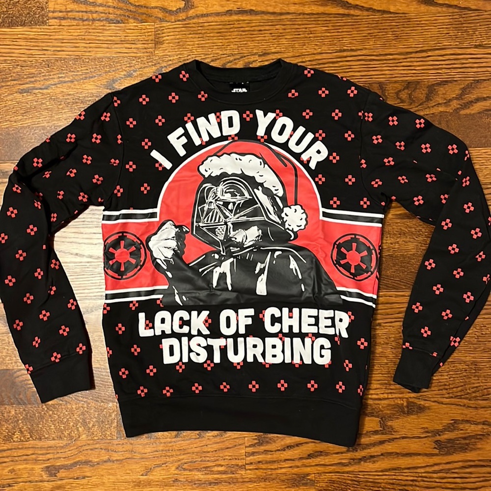 Star Wars “I Find Your Lack of Cheer Disturbing” Ugly Christmas Sweatshirt
